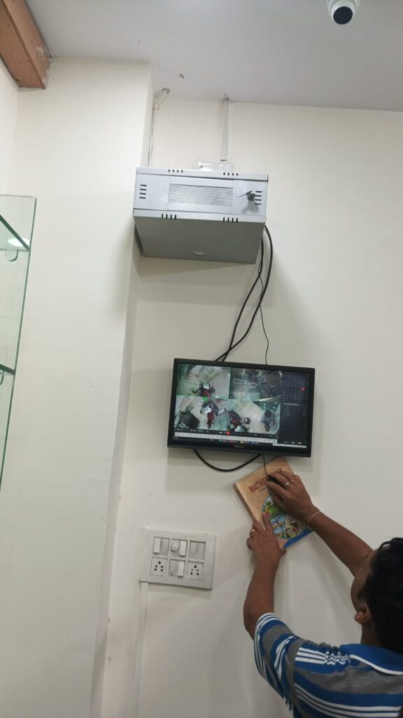 HD 4 Camera Setup Installed by Pro CCTV Systems Alkapuri Township in hyderabad
