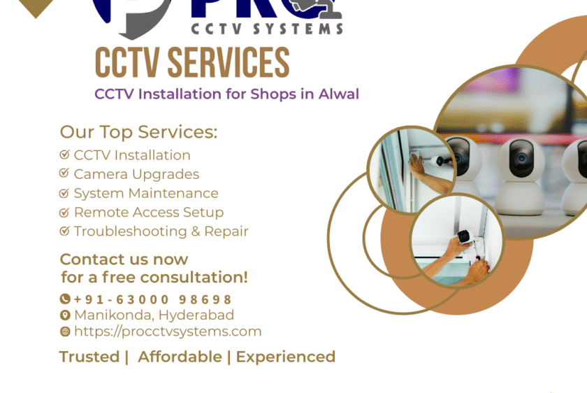 CCTV Installation for Shops in Alwal