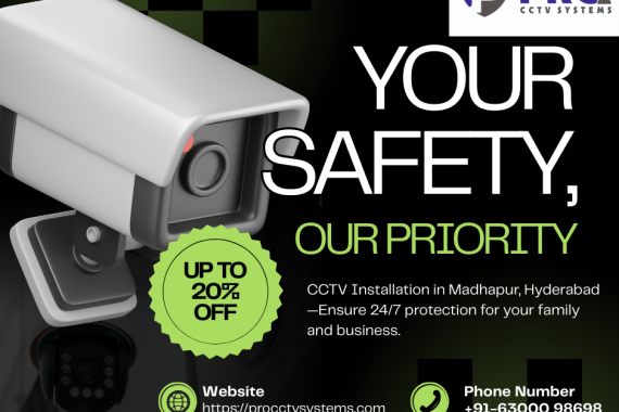 CCTV Installation for Apartments in Madhapur